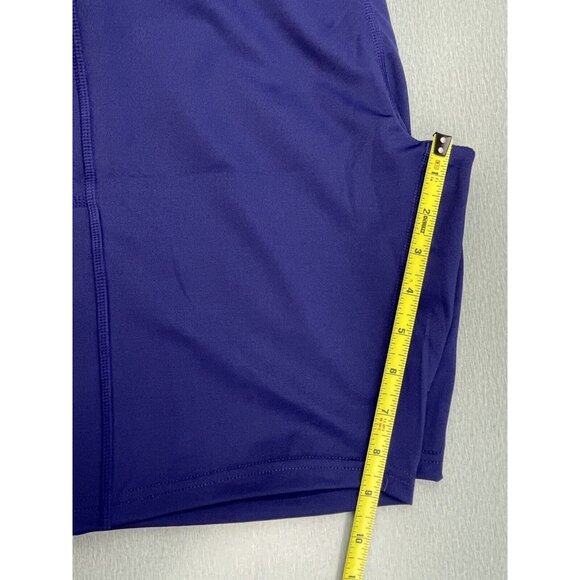 RAG Plus Navy Blue Womens High Waist 9" Inseam Shorts Stretch Zip Pockets 3X - Picture 10 of 11